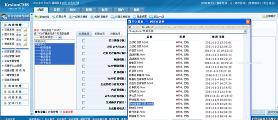 科汛KesionCMS網站系統如何綁定網站模板